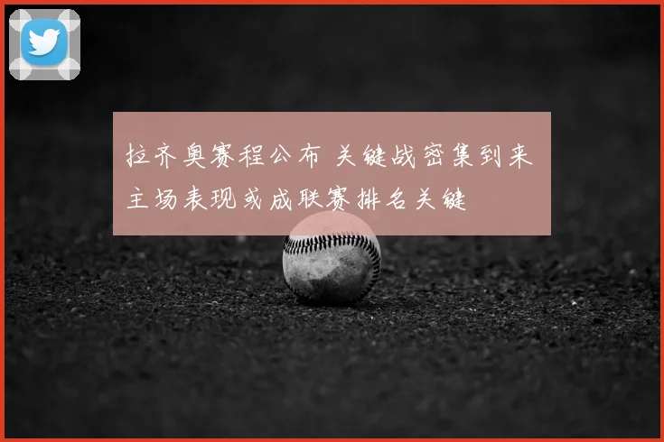 拉齐奥赛程公布 关键战密集到来 主场表现或成联赛排名关键